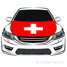 Die WM 100*150cm Schweiz Flagge Autohaubenflagge Hochelastischer Stoff
